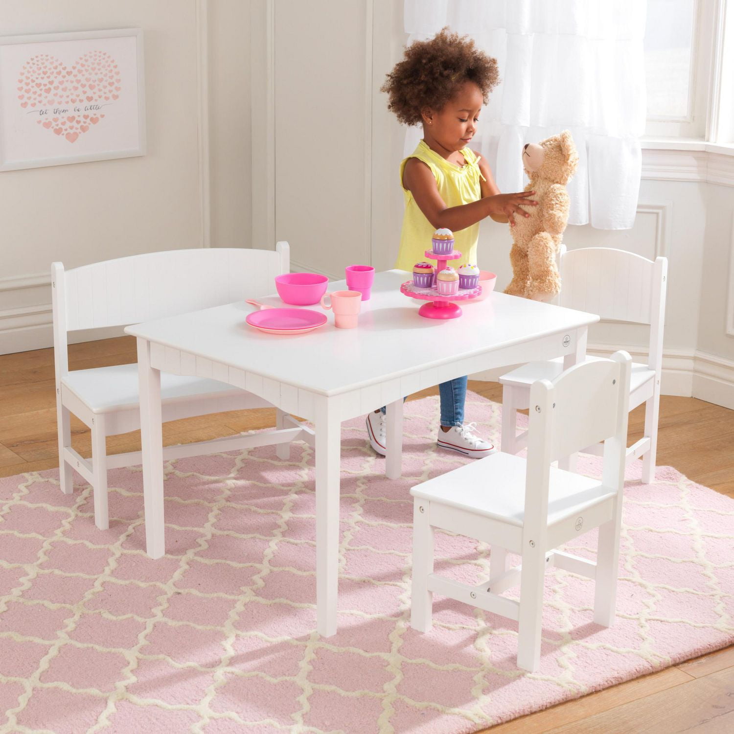 Kidkraft rectangle table hotsell & 2 chair set