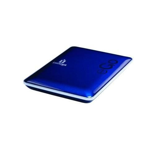 Disque dur portatif IomegaMD eGoMC USB 2.0 320 Go (Bleu)