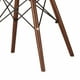 Fauteuil rouge Eames de Nicer Furniture aux jambes en bois – image 5 sur 5