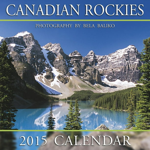 2015 Mini Calendrier des Rocheuses Canadiennes (Lac Moraine) du photographe Bela Baliko