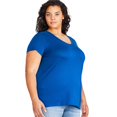 thumbnail image 2 of George Plus Women's V-Neckline Tee, 2 of 6