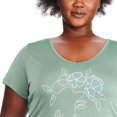 thumbnail image 4 of George Plus Women's V-Neckline Tee, 4 of 6
