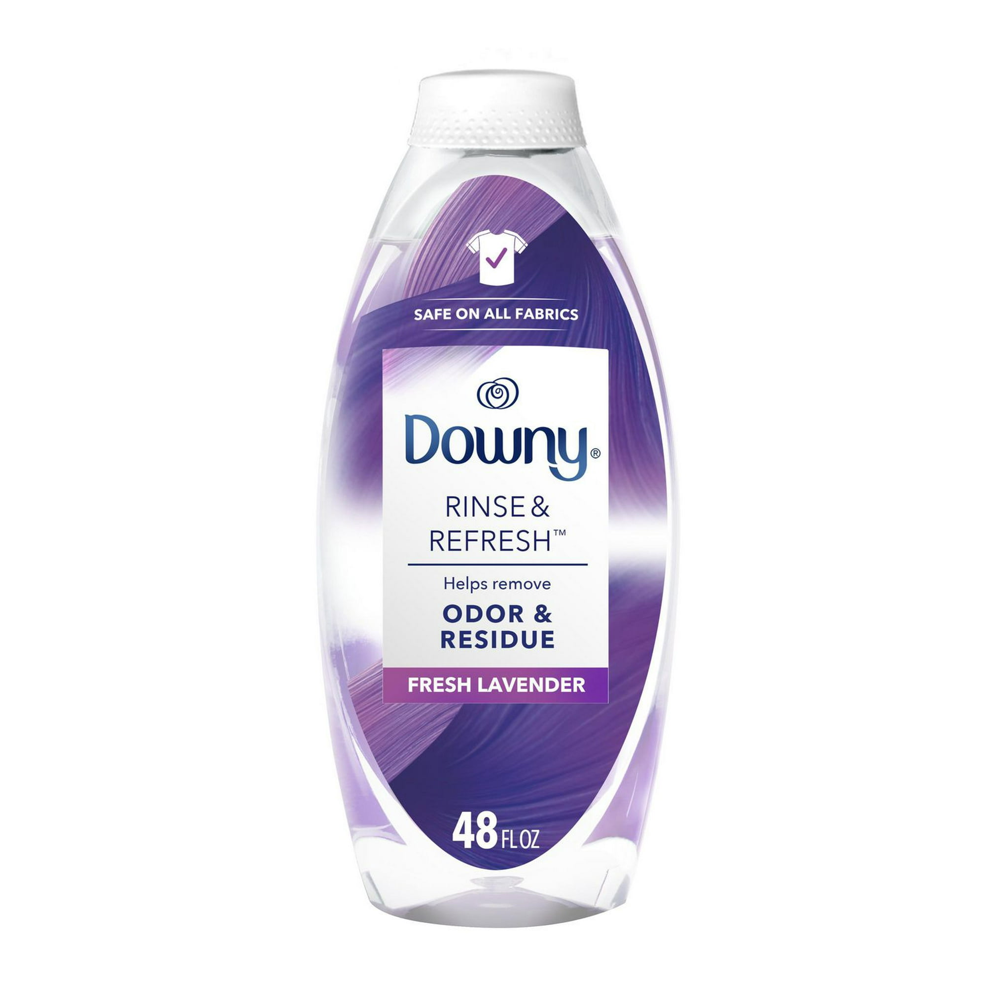 Downy RINSE & REFRESH Laundry Odor Remover and Fabric Softener, Fresh  Lavender, HE Compatible, 70 Loads, 1.41 L 