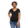 thumbnail image 1 of Paisley Sky Maternity Short Sleeve V-Neck Tee, 1 of 6