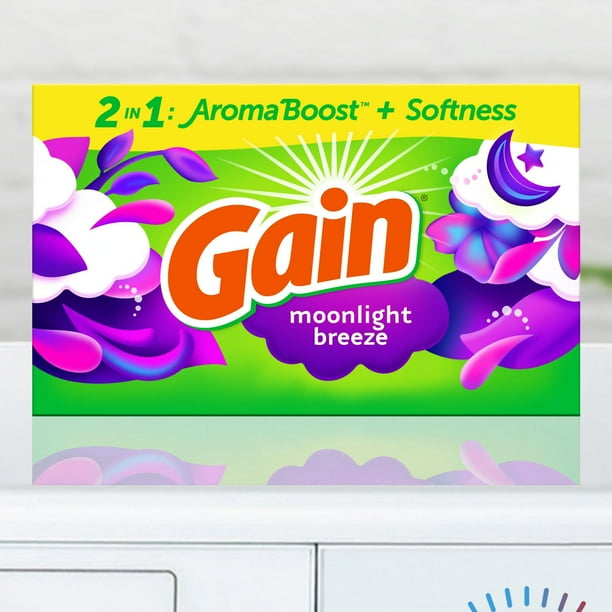 Gain Dryer Sheets, Moonlight Breeze,, 120 Sheets 