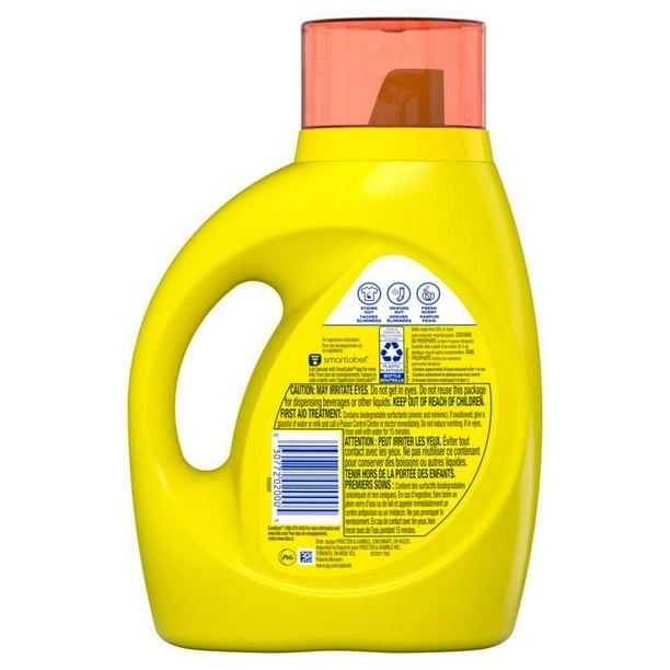 Détergent à lessive liquide Gain + Odor Defense, parfum Super Fresh Blast  64 brassées, 2,72 L