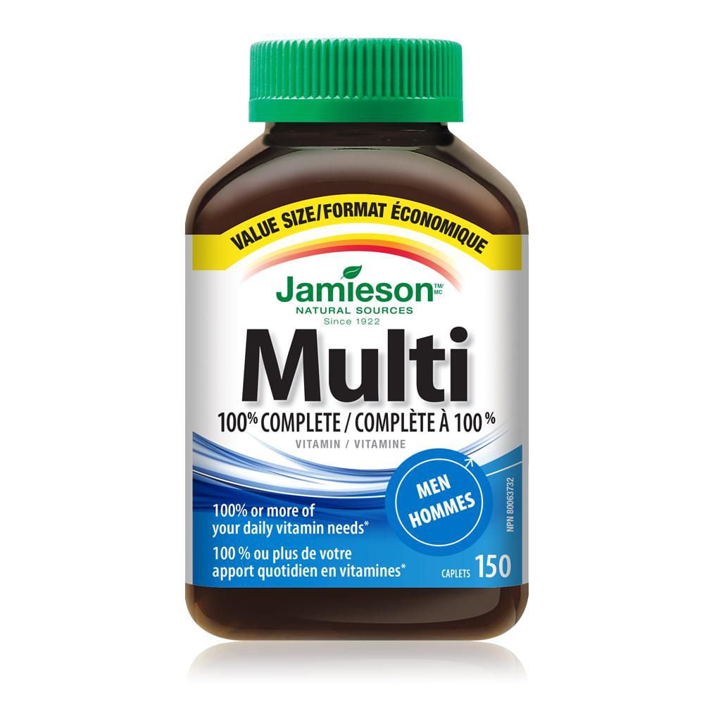 Jamieson Laboratories Jamieson 100% Complete Multivitamin for Men 150 Caplets