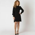 thumbnail image 2 of Devoted Long Sleeve Ruffle Mock Neck Dress, 2 of 4