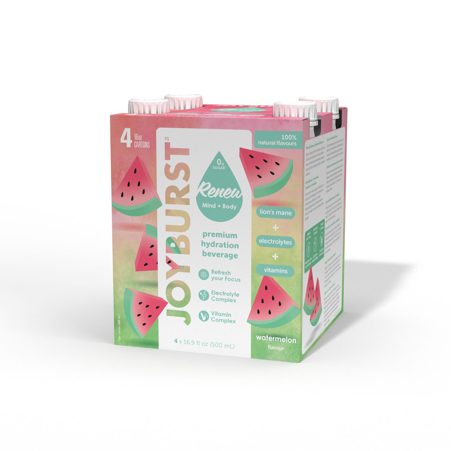 Joyburst Hydratation Pastèque, 4 x 500 ml