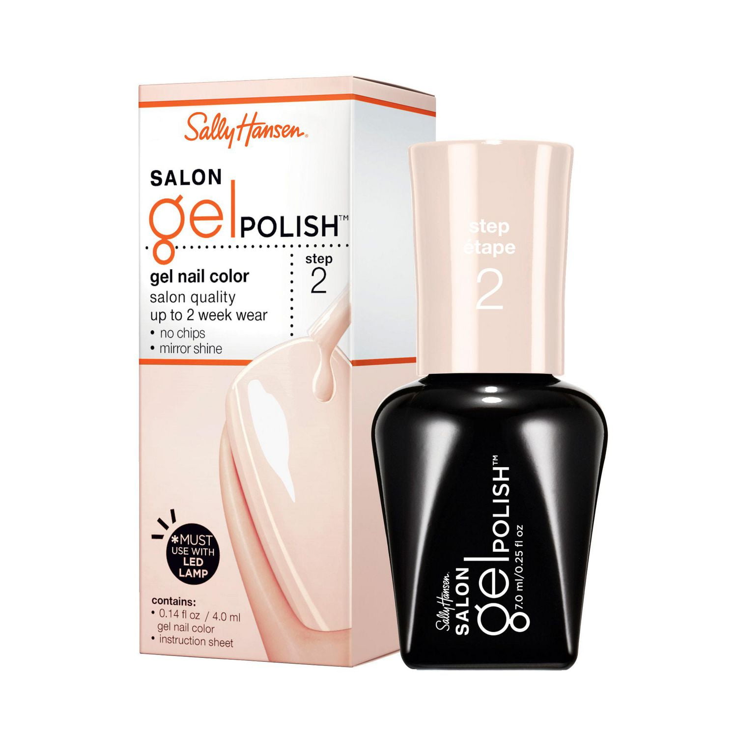 Salon Gel Polish™ Gel Nail Colour, Salon results in 3 steps, vibrant color, chip-resistant, up to two weeks of beautiful wear, At home gel mani