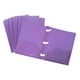 Storex Chemises des Documents à 2 Pochettes + Pinces en plastique / Violet (18 unités /paquet) – image 1 sur 2