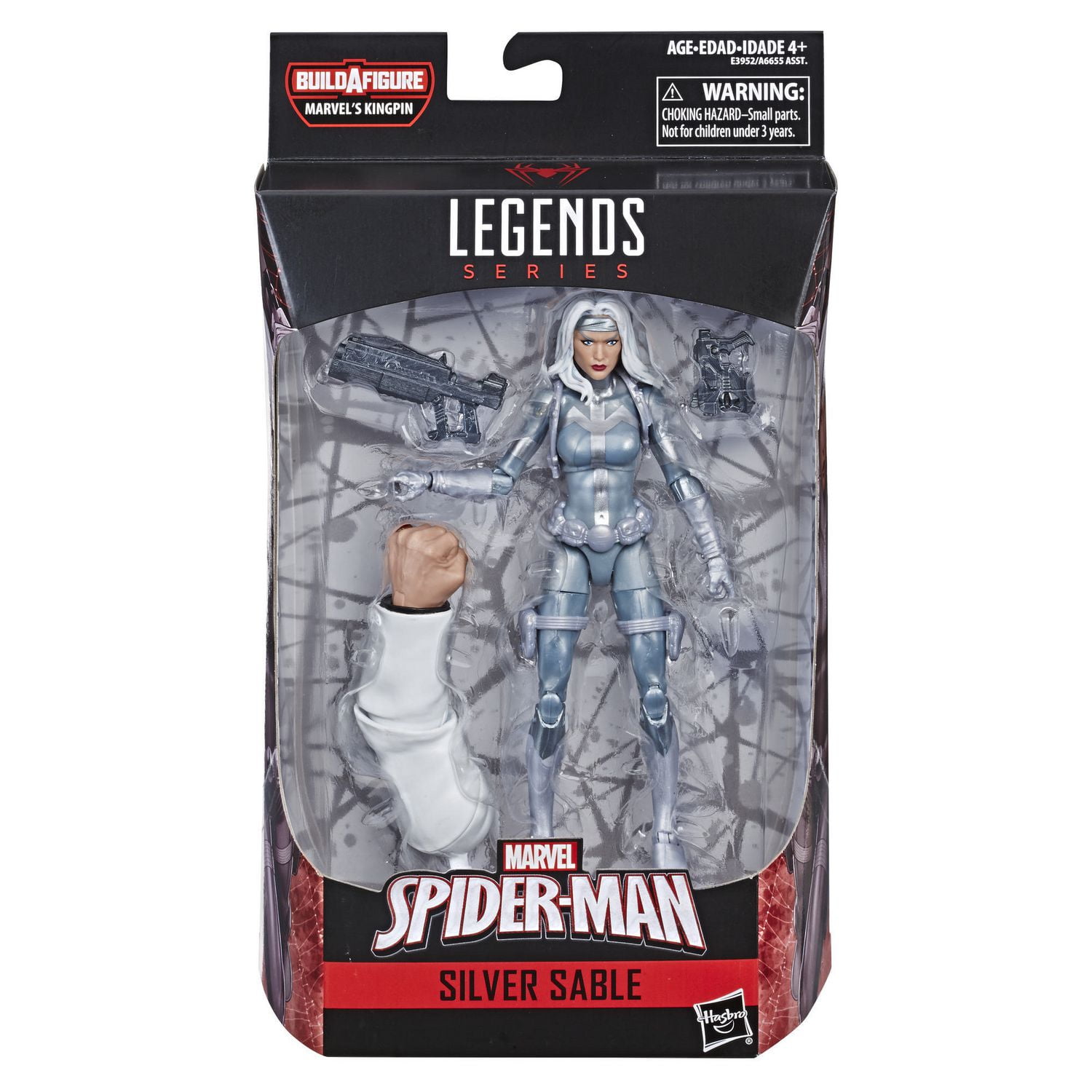 Spider Man Legends Series 6 inch Marvel s Silver Sable Walmart