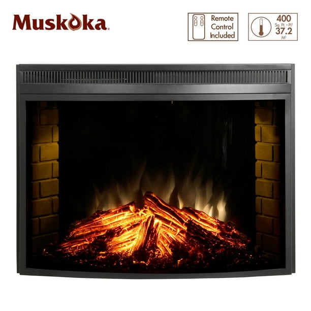 Muskoka 33 po courbe électrique Firebox Insérer