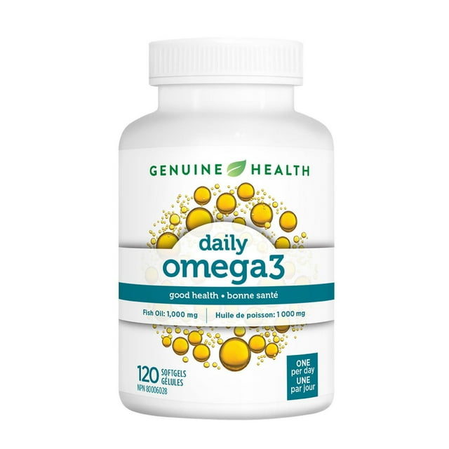 omega3 daily de Genuine Health, 120 gélules
