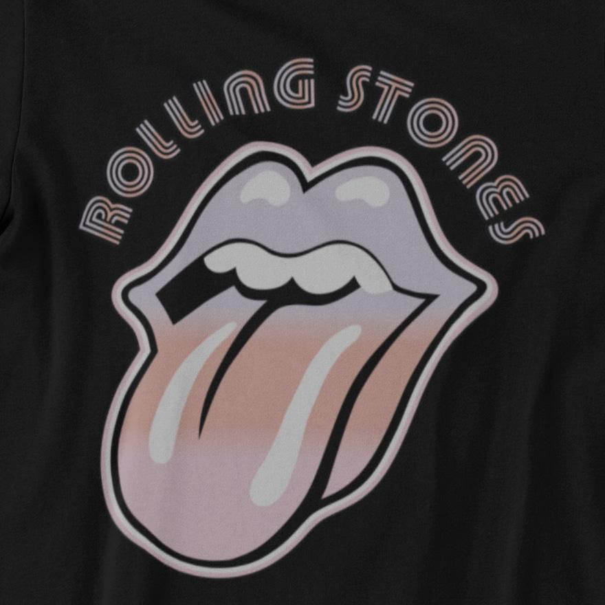 Rolling Stones T-Shirt col rond à manche courte pour femmes