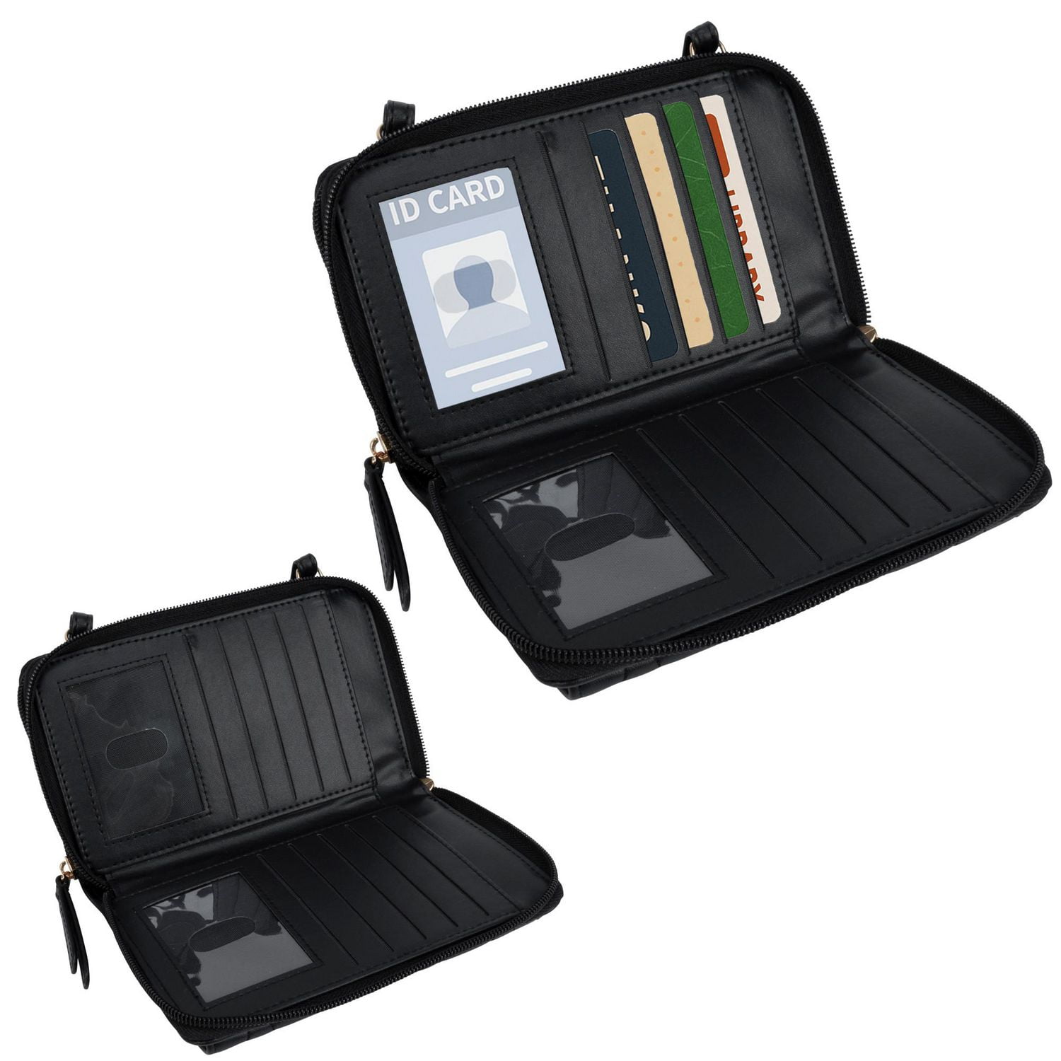 Time And Tru Katie Double Zip Around String Wallet, Zip-around string wallet.