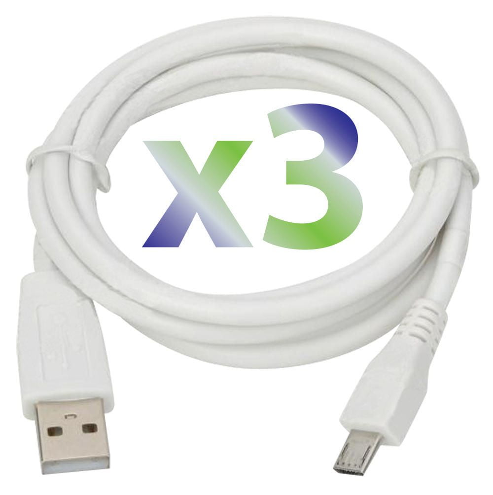 Exian Micro USB Cable 1M White 3/PKG Walmart Canada