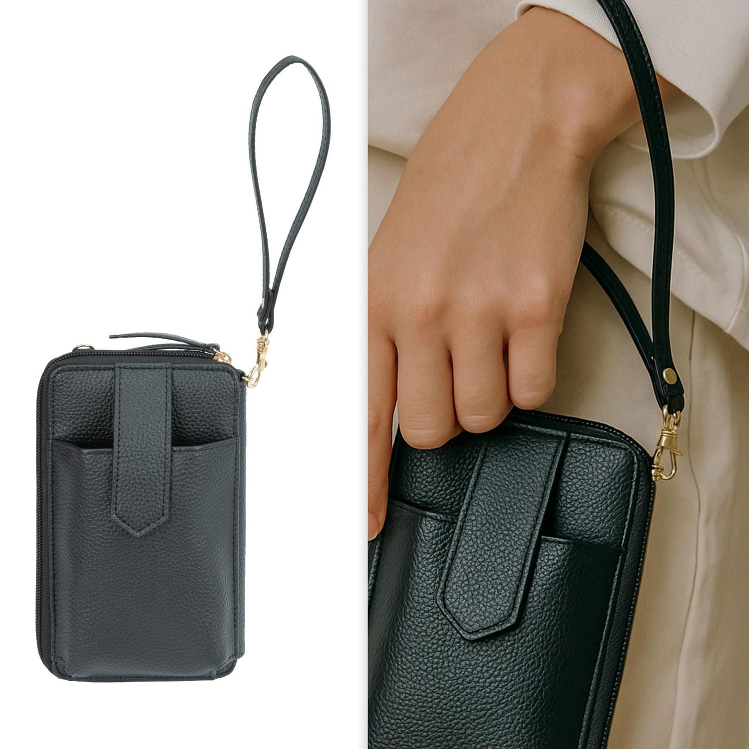 Time And Tru Zip Around Phone Wallet Crossbody