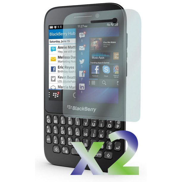 Protecteur d'écran Exian pour Blackberry Q5 - transparent, 2 pièces