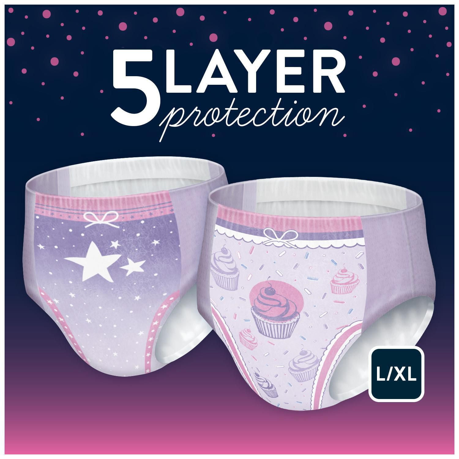 Pampers Ninjamas Nighttime Underwear Girl Super Pack 34ct, Disposable  Diapers