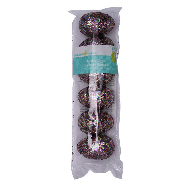 Way to Celebrate Easter Iridescent Glitter 55 mm Plastic Easter