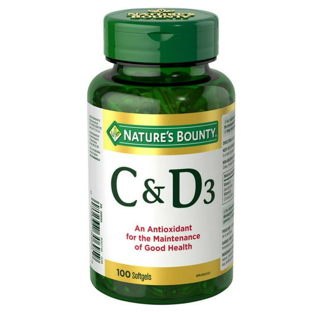 Nature's Bounty Vitamine C & D3 100 gélules