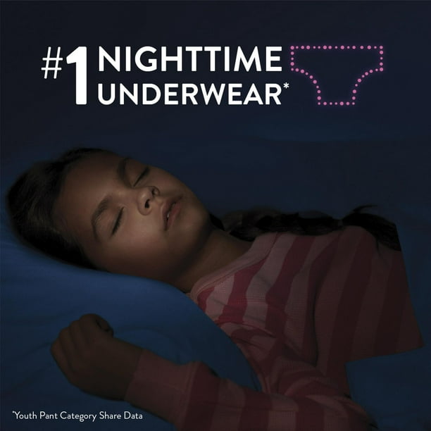 Goodnites Bedtime Bedwetting Underwear, Giga Pack, XS, S/M, L, XL