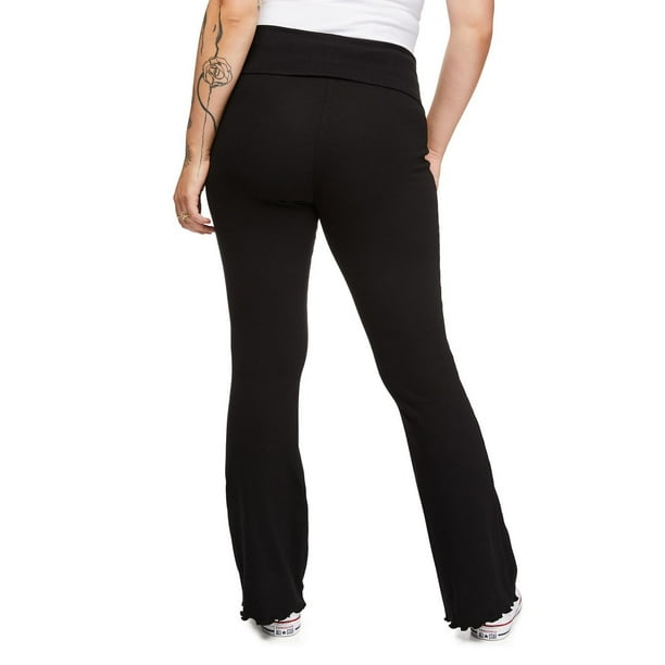 Buy Rib Low-Rise Foldover Flare Legging online