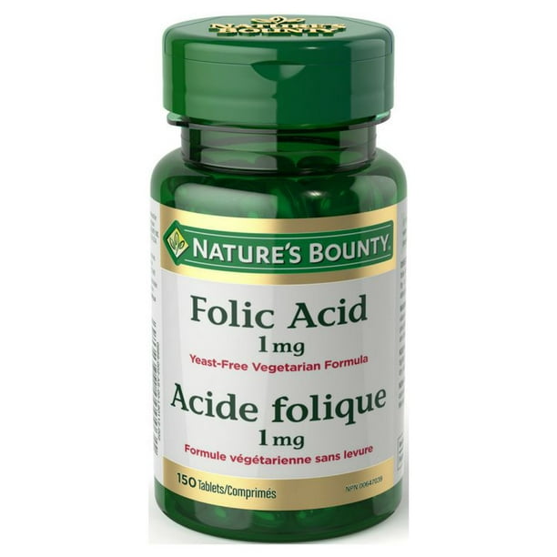 Nature's Bounty Acide Folique 150 comprimés
