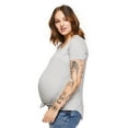 thumbnail image 2 of Paisley Sky Maternity Short Sleeve Tunic Tee, 2 of 6