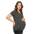 thumbnail image 2 of Paisley Sky Maternity Short Sleeve Tunic Tee, 2 of 6