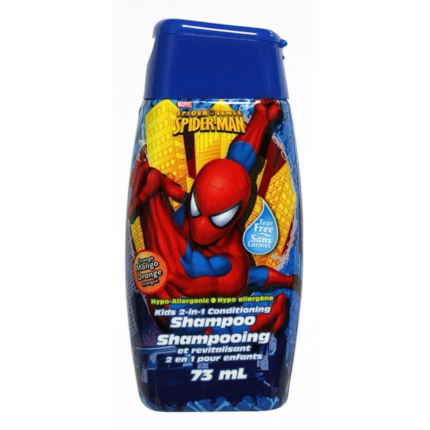 Marvel Shampoing plus revitalisant 2-en-1 Spider-Man pour enfants - parfum d'orange et de mangue