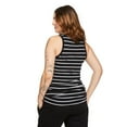 thumbnail image 3 of Paisley Sky Maternity Snap Henley Tank, 3 of 6