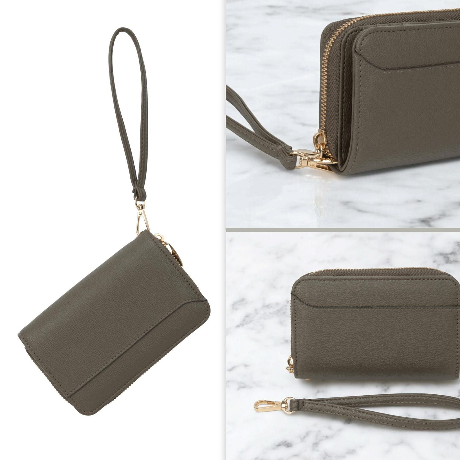 Time And Tru Medium Zip Around Wallet