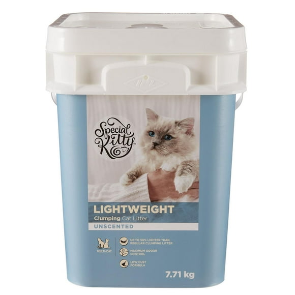 Special Kitty Scoopable Unscented Lightweight Multi-Cat Cat Litter, 7.71 Kg