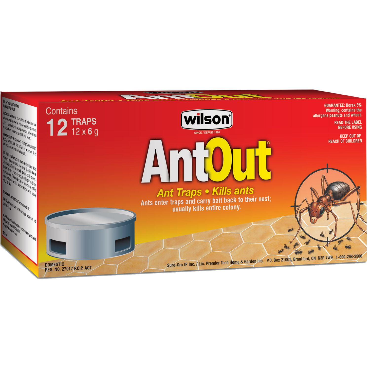Wilson® AntOut® Ant Traps, Kills ants indoors and outdoors 