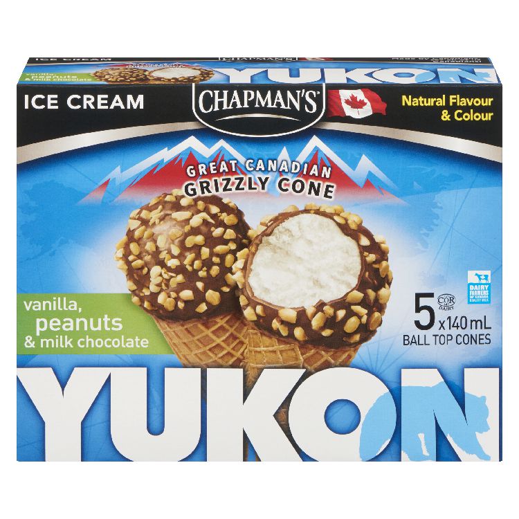 Chapman's Yukon Grizzly Vanilla and Peanuts Ice Cream Cone Walmart Canada