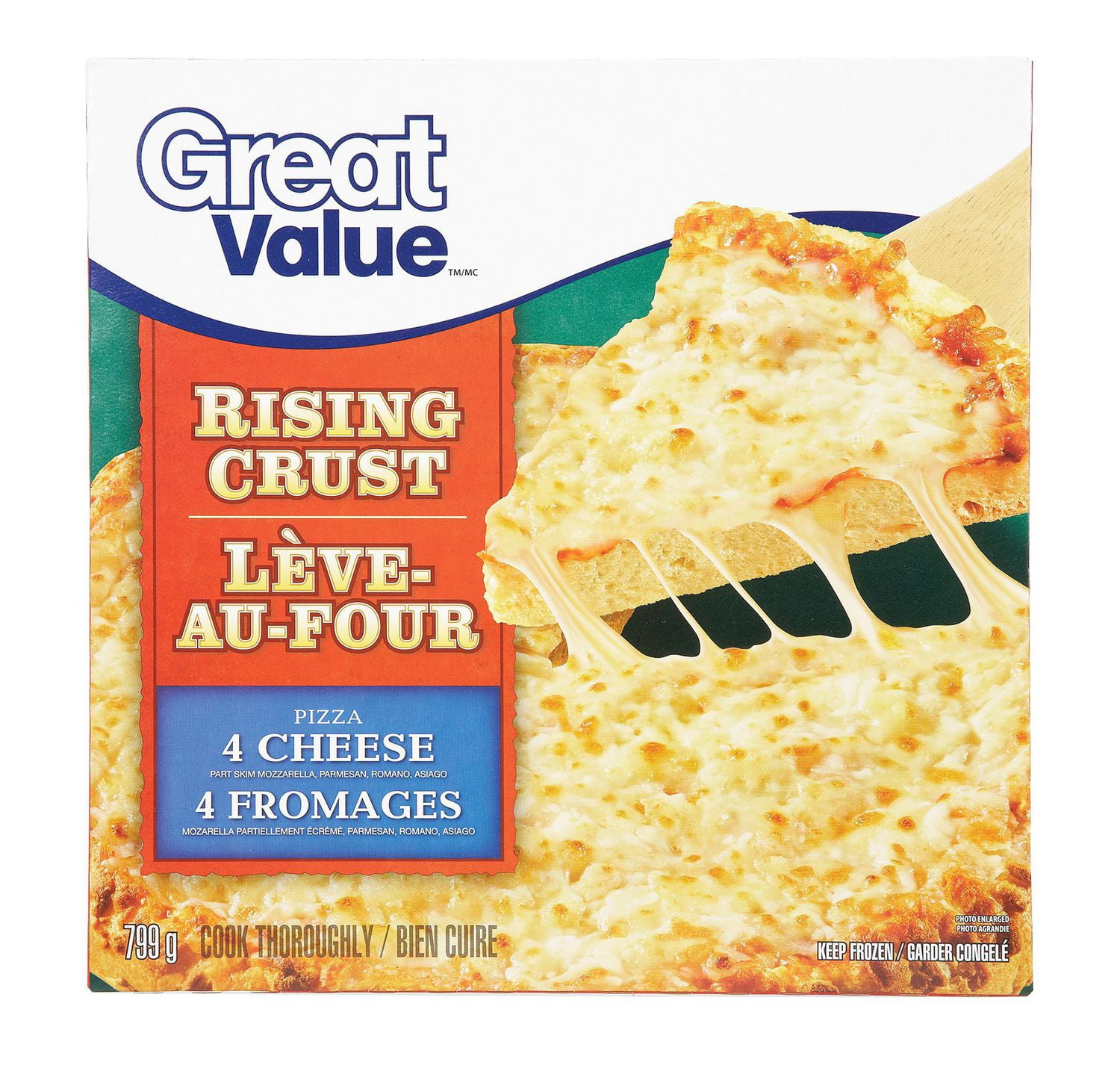 Great Value Rising Crust 4 Cheese Pizza Walmart Canada