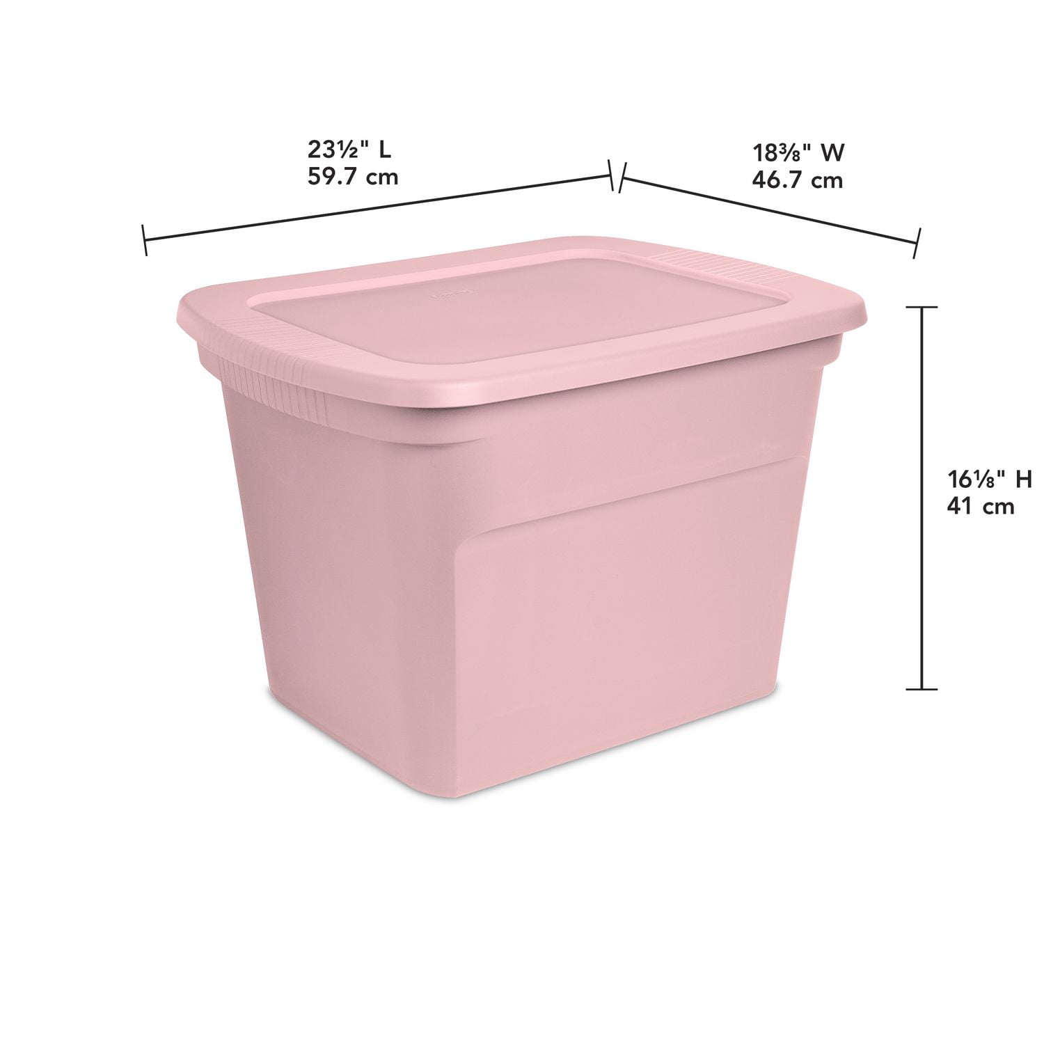 Pink sterilite storage discount bins