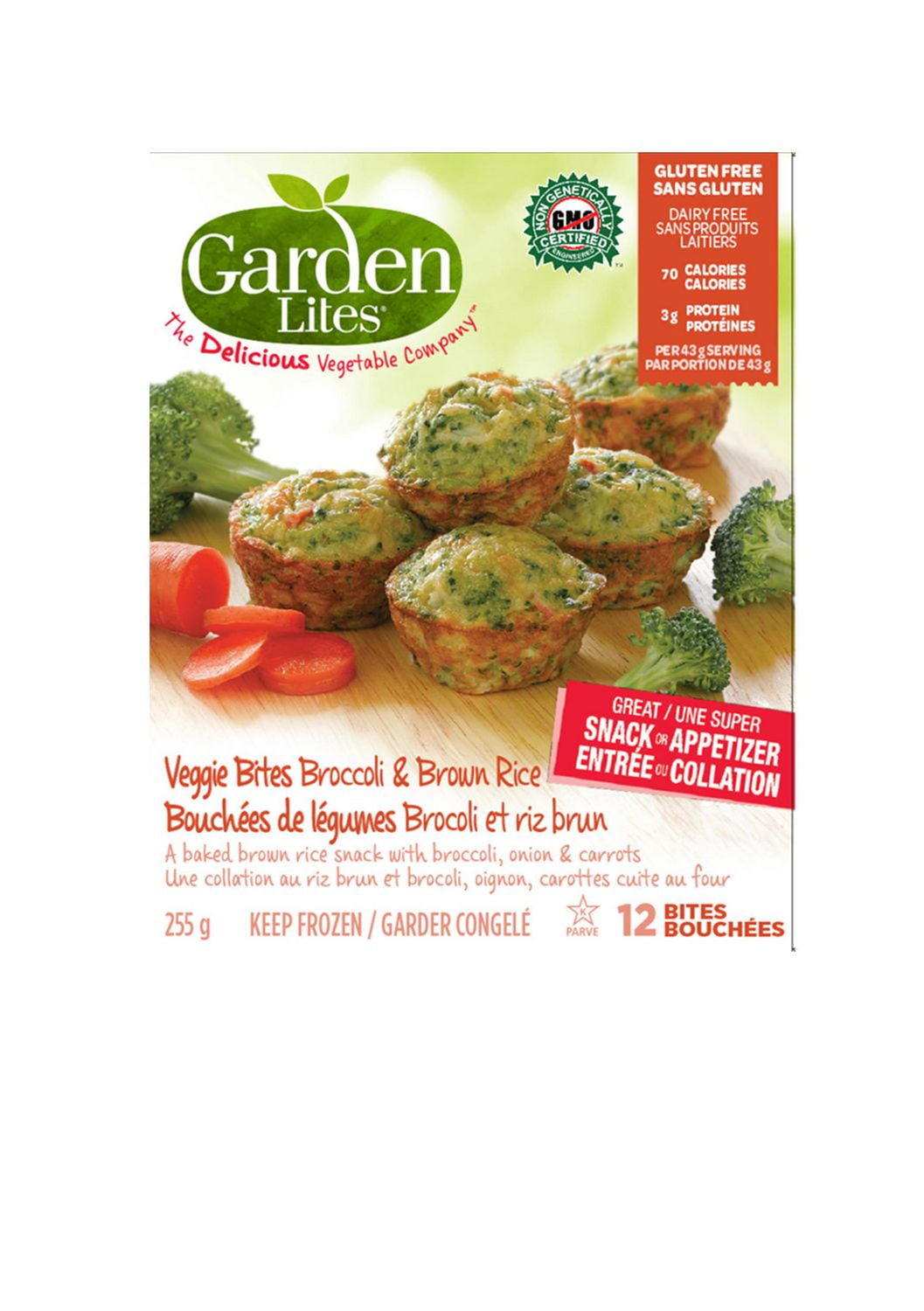 Garden Lites Broccoli Brown Rice Veggie Bites Walmart Canada