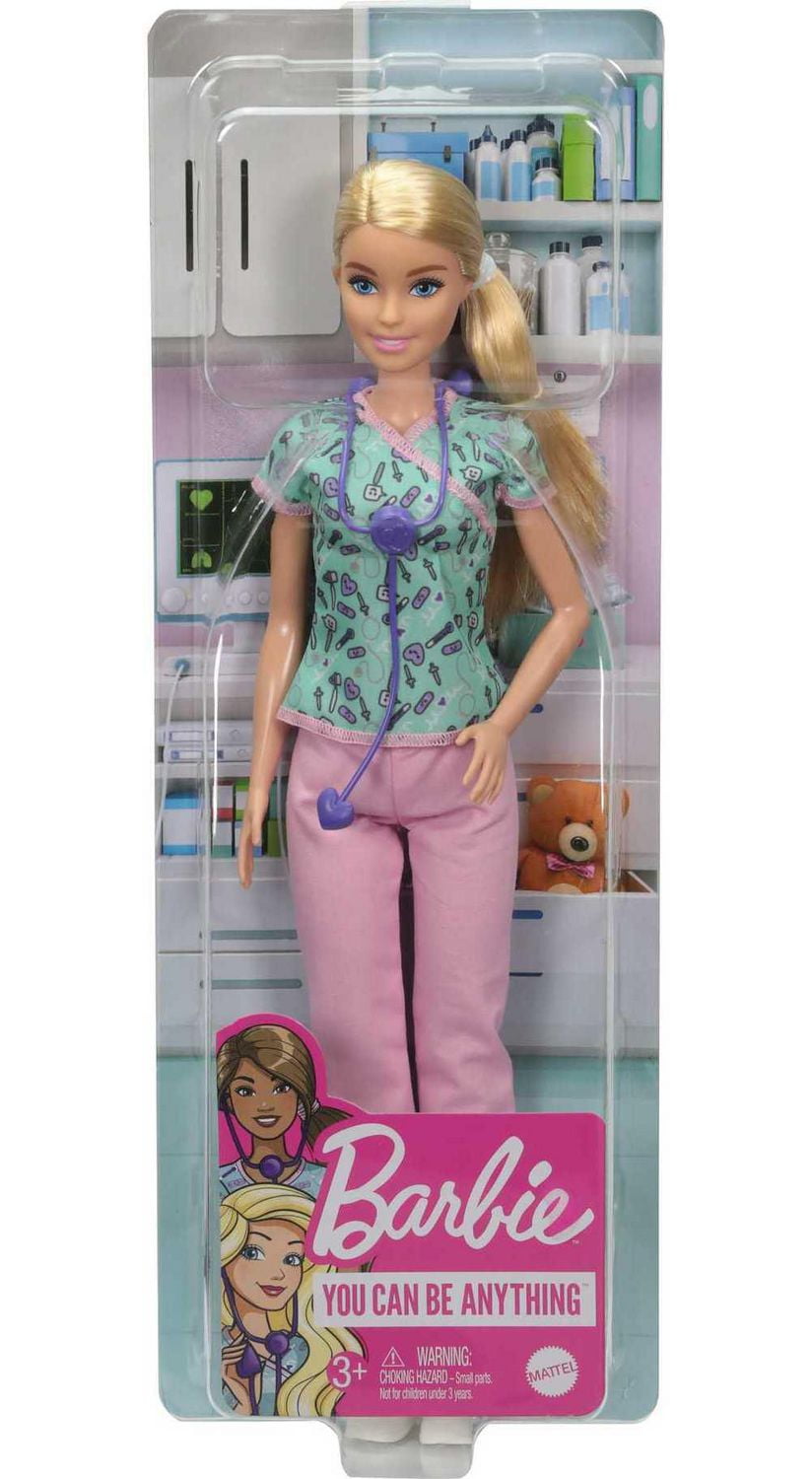 Barbie Nurse Blonde Doll Ages 3 Walmart