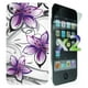 Étui Exian pour iPod Touch 4 à motif floral - blanc et violet – image 1 sur 2