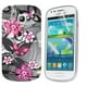Étui Exian pour Samsung Galaxy S3 Mini à motif floral - noir et rose – image 1 sur 2