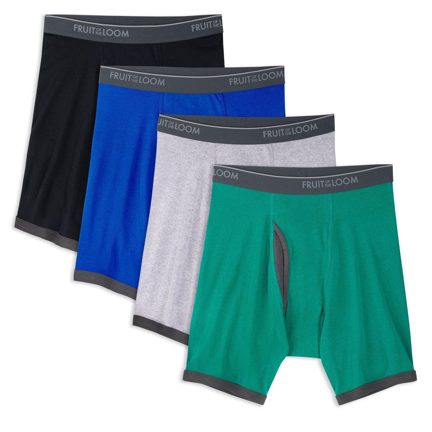 Fruit of the Loom Mens' CoolZone Low Rise Boxer Briefs, 4-Pack 