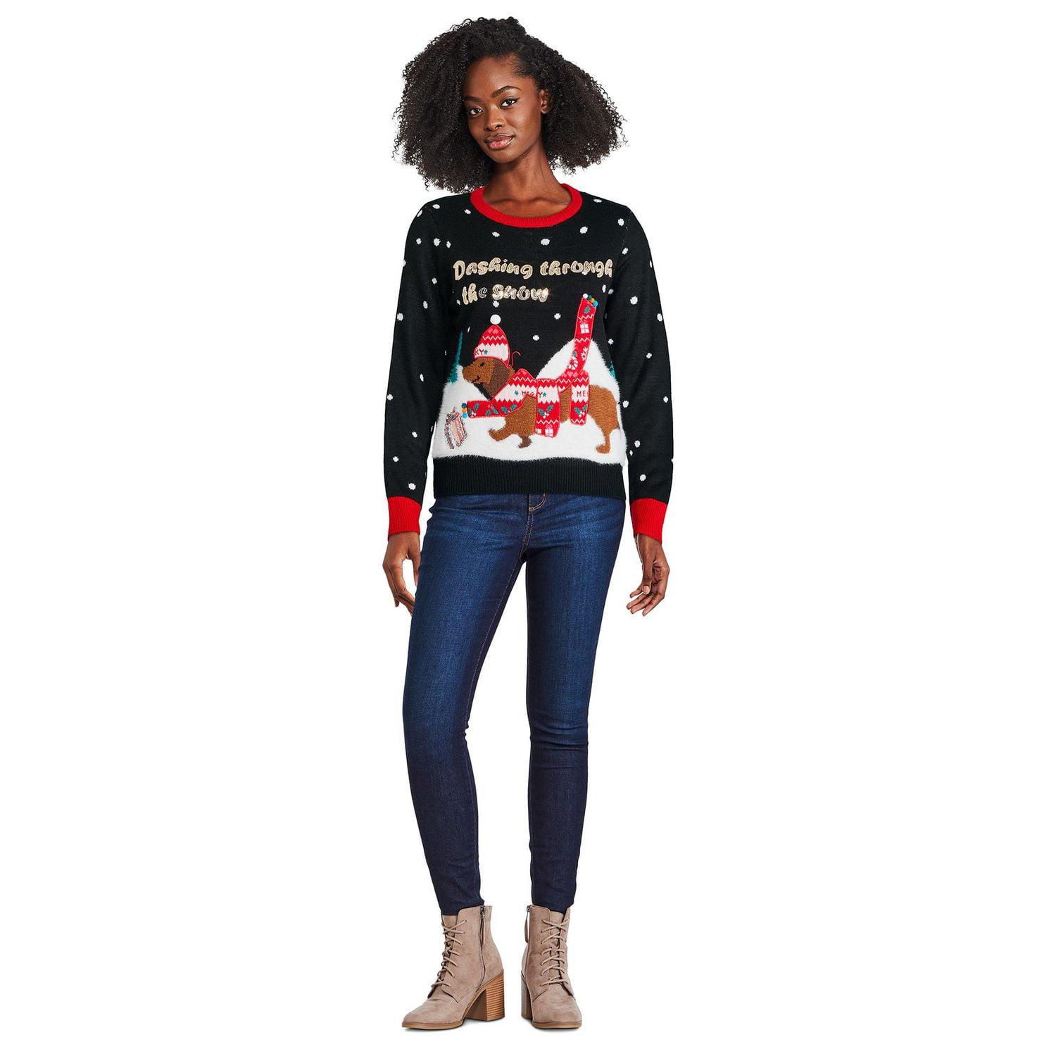 George Women's Light Up Christmas Sweater