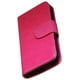 Étui portefeuille Exian en cuir pour Samsung Galaxy S4 Mini - rose vibrant – image 1 sur 4