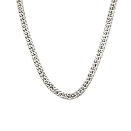 Stingray men's stainless steel 24" curb link chain