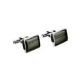 thumbnail image 1 of Stingray men's carbon fiber rectangular cufflinks, 1 of 1
