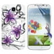 Étui Exian pour Samsung Galaxy S4 à motif floral - violet et blanc – image 1 sur 2