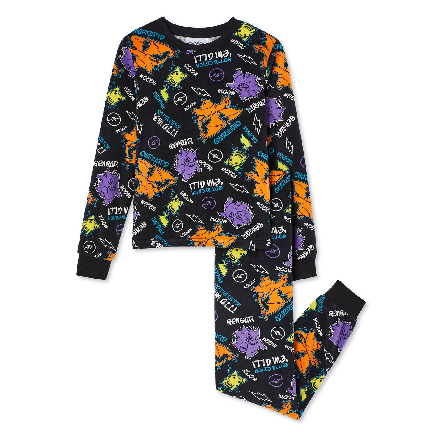 Pokemon Boys Pajama 2 Piece Set Sizes XS XL Walmart